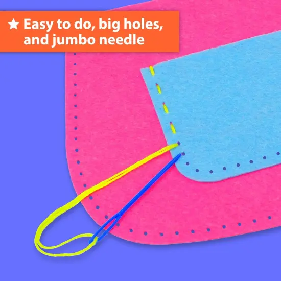 My First Sewing Bag Kit Arts & Crafts for Beginner Kids {4}