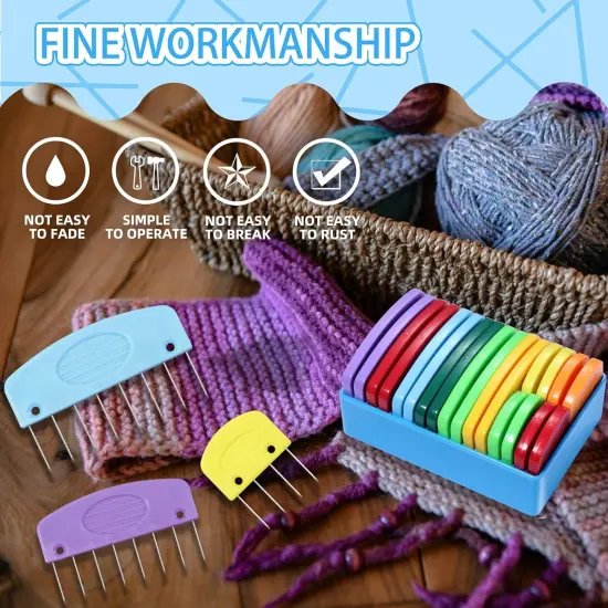 130 Pcs Knit Blockers and Combs for Blocking {4}