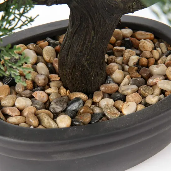 rtificial Bonsai Tree Juniper Faux Plants {5}