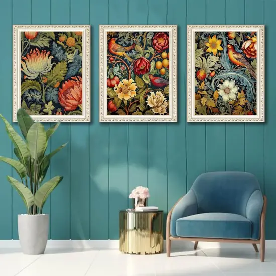 Diamond Art Kits for Adults - 3 Pack Vintage Flowers {2}