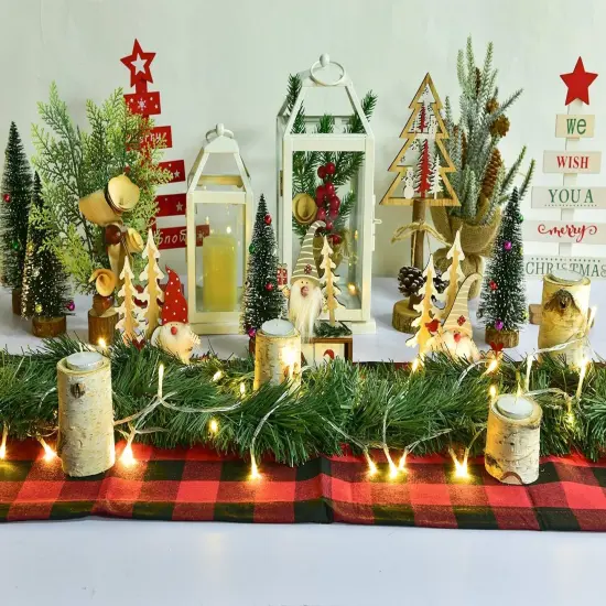 16.5 Ft Christmas Garland Decorations with 50 LED Light {2}