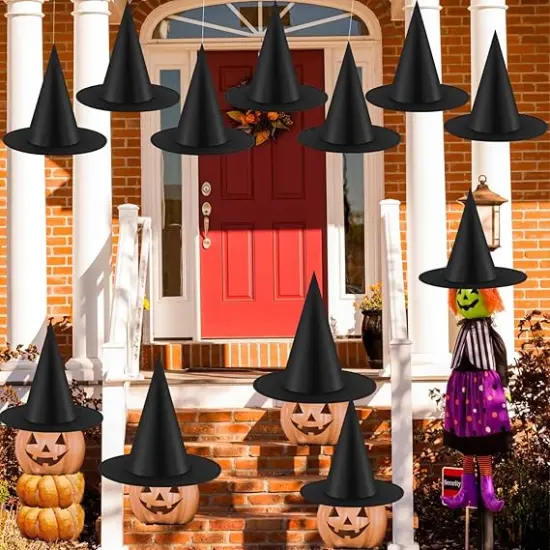 12PCS Halloween Witch Hats {2}