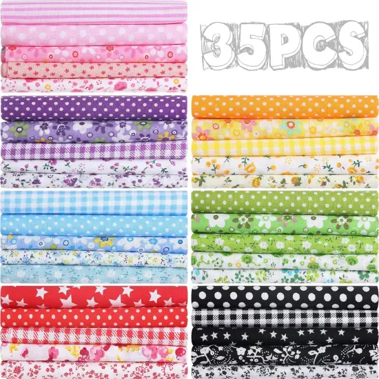 60 Pcs 10 x 10 Inch Halloween Fabric Polyester Fabric Bundle - Ghost {1}