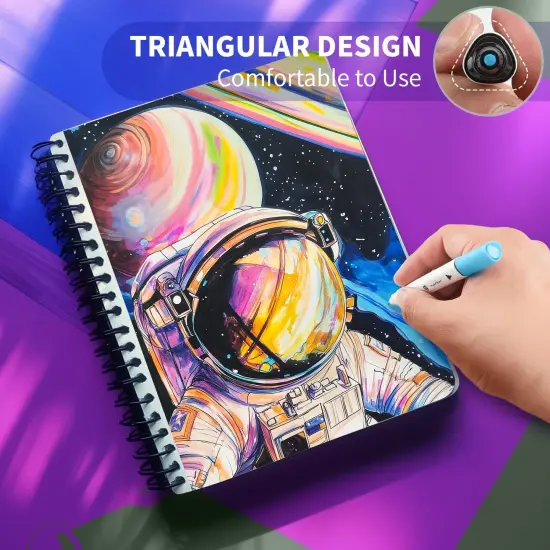 40 Colors Alcohol Markers Set with Metal Box for Kids {4}