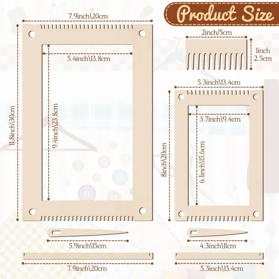 7 Pcs Weaving Loom Kit Small Weaving Loom for Beginners {2}