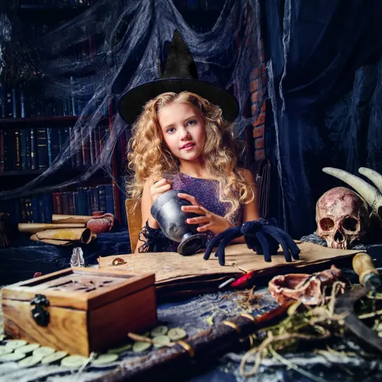 10 Pack Halloween Costume Witch Hat {5}