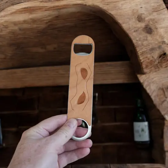 Wooden Bottle Opener - Ninja Mask {2}