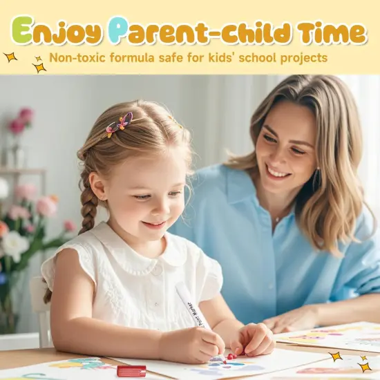 48 Colors Alcohol-Free Acrylic Paint Markers {5}