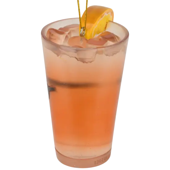 Tree Buddees Iced T Ornament Funny Rapper & Actor Inspired Resin Glass of Iced Tea {6}