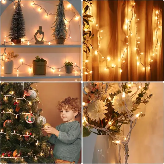 50 Count Christmas String Lights - 13FT, Warm White {4}