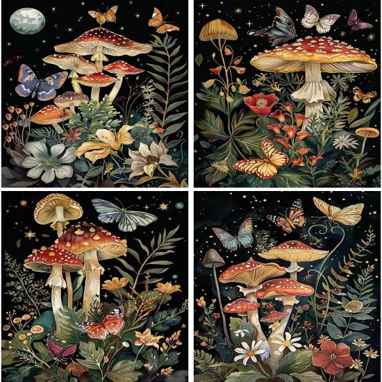 12x16inch - 4 Pack Diamond Painting Kits for Adults {1}