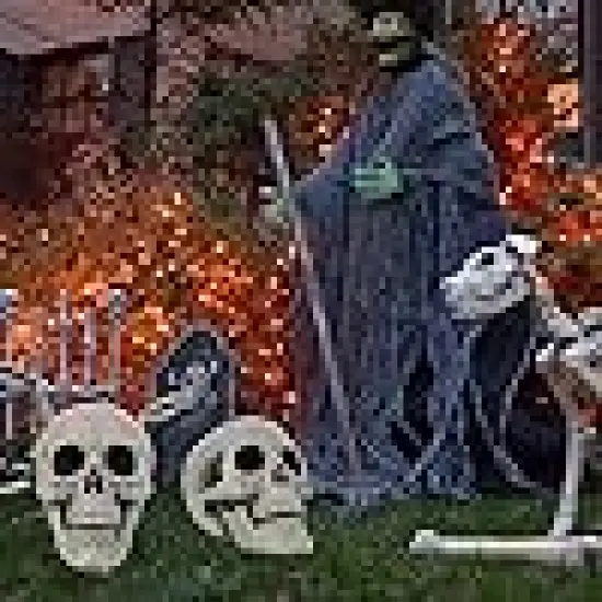 Removable Jaw Lawn Yard Graveyard Outdoor Decor Grey {3}