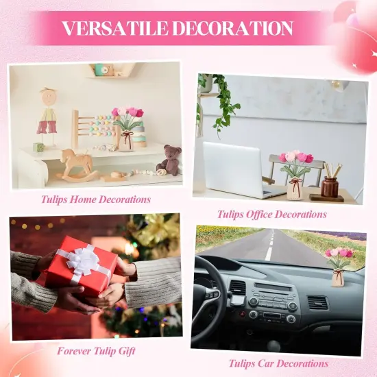 Crochet Knitting Tulip Bouquets {3}