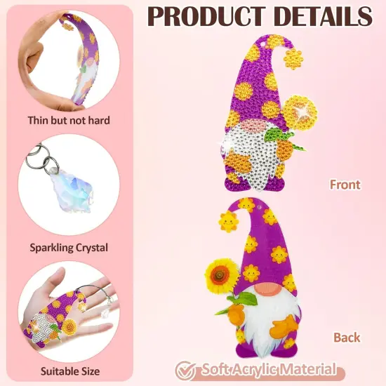 8 Pcs Diamond Painting Bookmark Kit for Adults (Dwarf) {3}