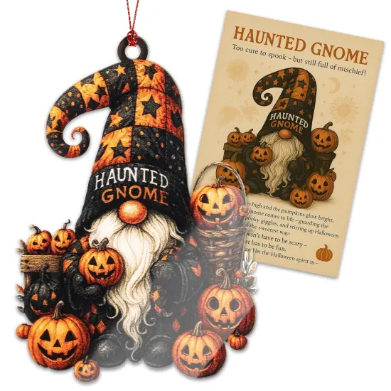 Gnomes gifts, Gnomes gifts for women, Halloween gnome outdoor, Hanging halloween decorations, Funny Christmas Gnome ornament {6}