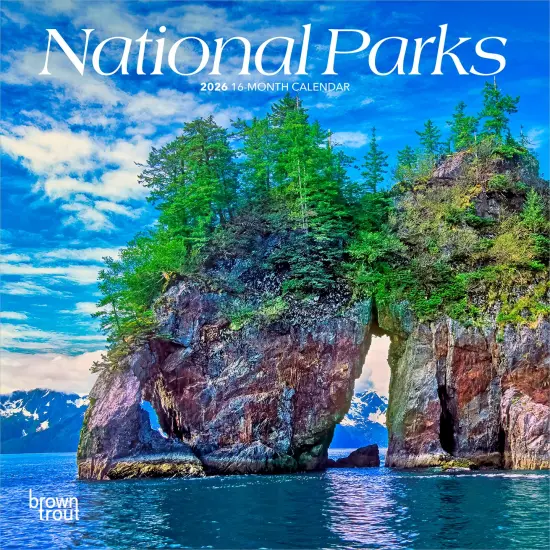 National Parks | 2026 7 x 14 Inch (Hanging) Monthly Mini Wall Calendar {1}