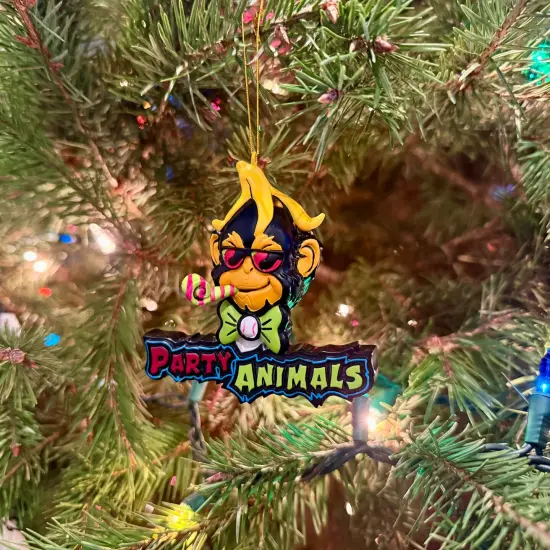 Tree Buddees x Party Animals Logo Official Banana Ball Ornament - Limited Edition {2}