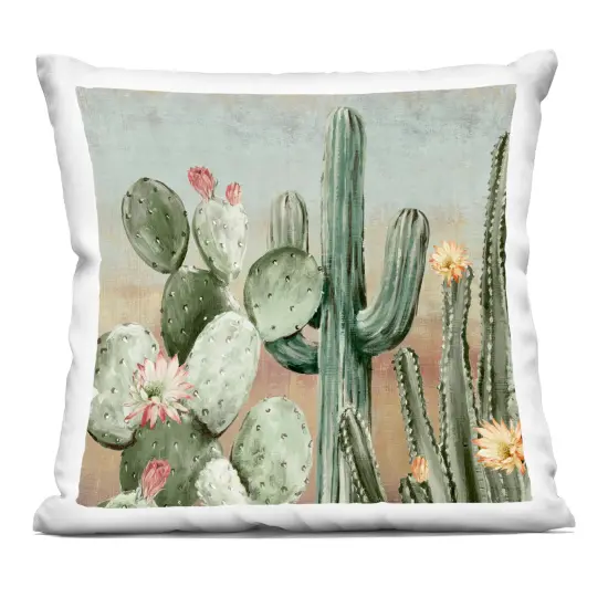 Stupell Industries Cacti Blooms Among Thorns Indoor Pillow, 18 x 7 x 18 {1}
