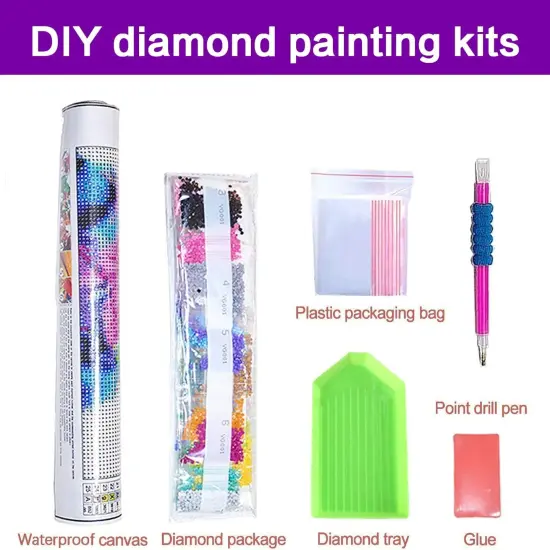 Diamond Art Kits for Adults, Cow Diamond Painting Kits for Adults,14" x 14" {5}