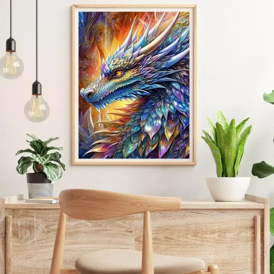 5D Diamond Painting-Colourful Dragon {2}