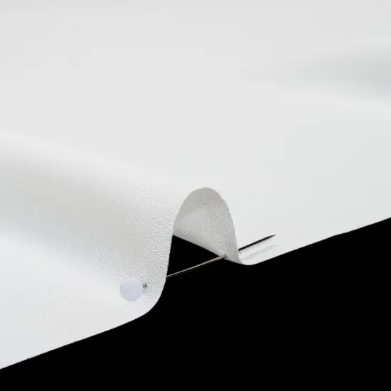 1 Yard White Solid Lightweight Polyester Crepe Designer Deadstock Fabric 56 Inch Width {2}