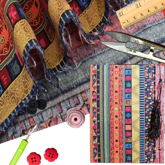 Pattern Cotton Fabric Quilting Squares Handmade Patchwork Quarter Sheets Set for Sewing {5}