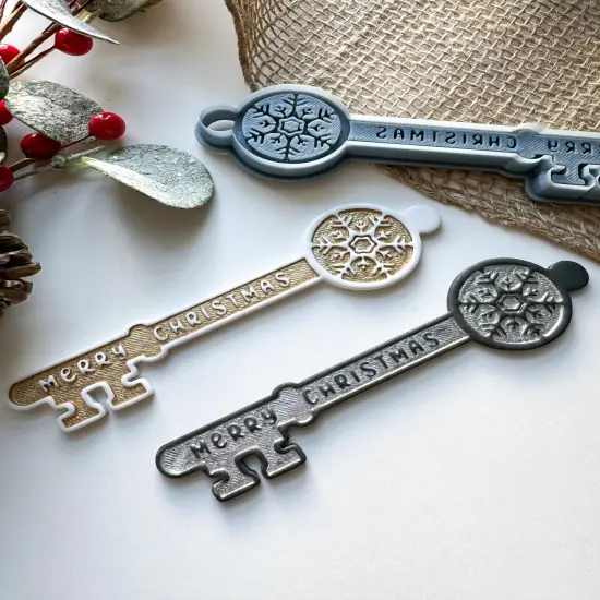 2024 SANTA'S KEY - SNOWFLAKE | ORNAMENT | CLAY CUTTER {2}