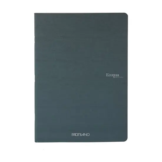 Fabriano Ecoqua Original Saddle-Stitched Notebook, Size A5, 40 Sheets, 5.8" x 8.3" Dark Green {5}