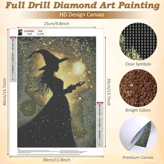 12x16in - Halloween Diamond Painting Kits for Adults {5}