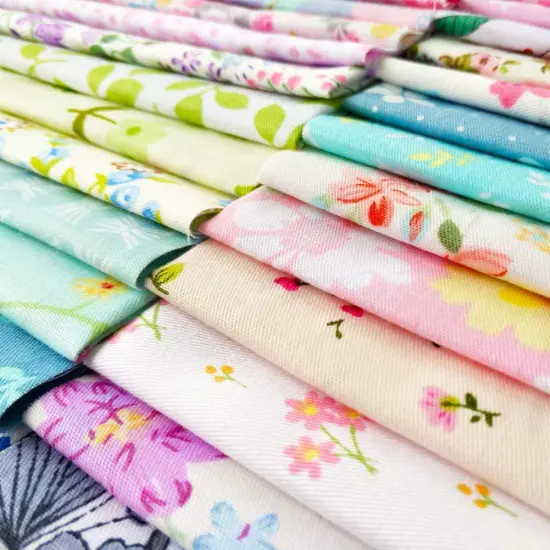 50pcs 10 x 10 inches (25cmx25cm) Cotton Precut Fabric Squares Quilting Sewing {5}