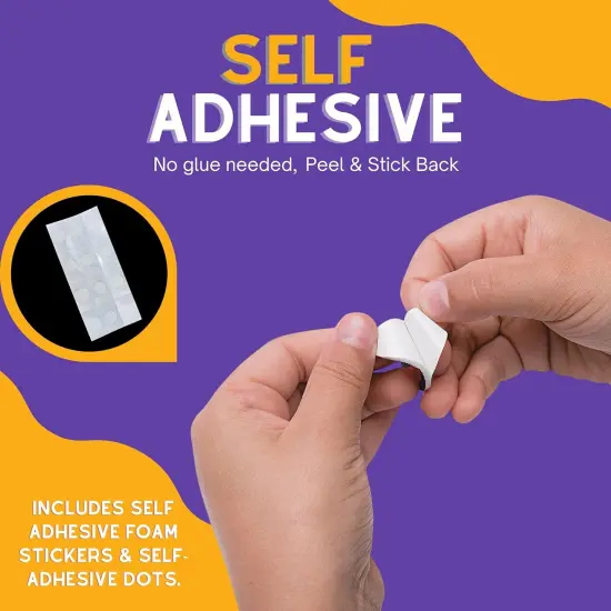 4E's Novelty Halloween Bookmark Craft Kit for Kids 12 Pack Bulk, DIY Foam Halloween Crafts for Kids Ages 4-12, Classroom Activities, Pre-Packaged Halloween Party Crafts & Fall Bookmark Crafts {6}