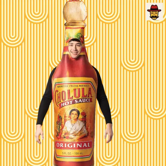 Hot Sauce Costume Funny Spicy Bottle Tunic For Halloween Party Wear {3}