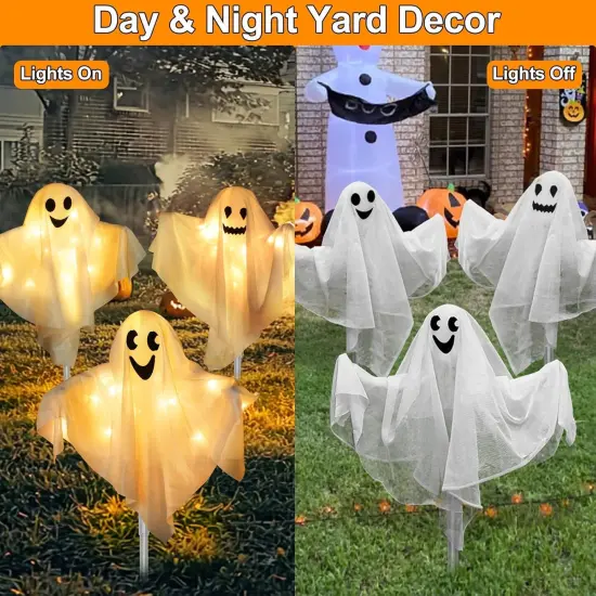 [8 Modes] 3 Pack Halloween Outdoor Decorations {2}