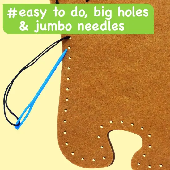Easy Arts and Crafts for Kids - No Mess Sewing Kit for Kids {3}