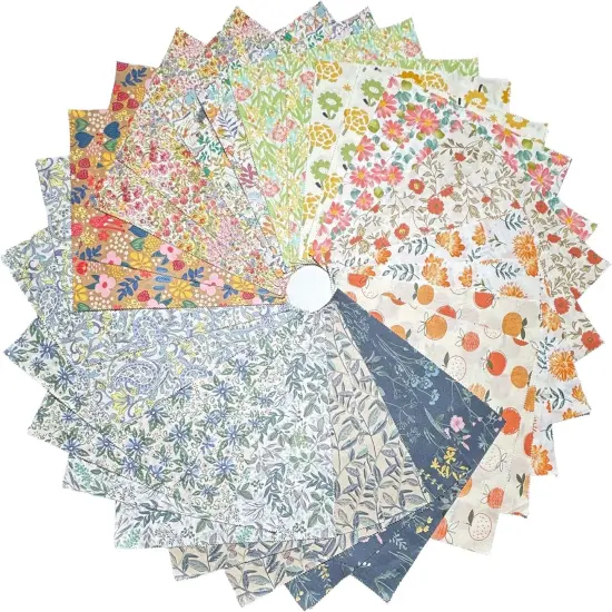 56Pcs Layer Cakes 10 inch Pre-Cut Fabric Squares for Quilting {1}