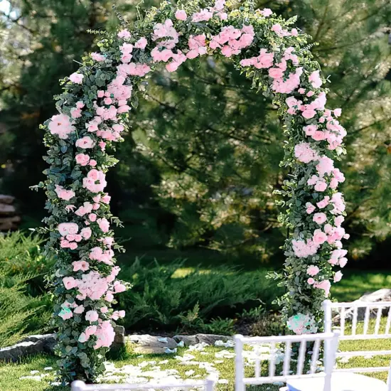 7.5Ft Artificial Vines Flowers Hanging Rose Vine {3}