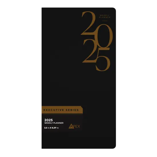2025 Weekly Planner Leatherette 3.5x6.37 &ndash; 48 Count {1}