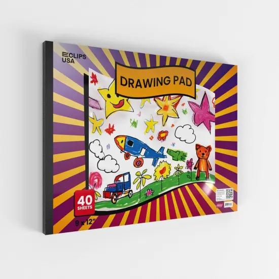 Drawing Pad 9x12 in &ndash; 40 White Sheets &ndash; 48 Pads {3}