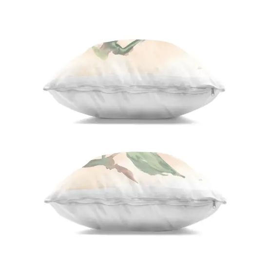 Stupell Industries Faded Dimensional Magnolias 2 Piece Decorative Printed Throw Pillow Set design by Chris Paschke, 18 x 7 x 18 {3}