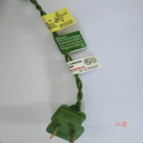 9 Feet -Pre-Lit Artificial Christmas Garland, Green, Norwood Fir, White Lights {5}