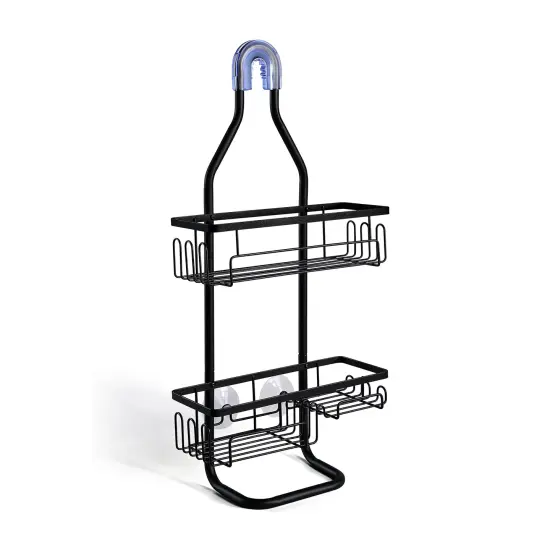 Sturdy Tubing Structure Bathroom Hanging Shower Head Caddy Organizer Black {1}