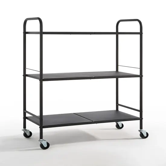 Metal Rolling Organizer Utility Craft Cart Black {1}