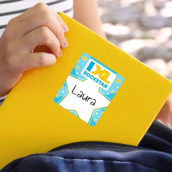 IXL 24 Rockstar Badges, Gold Star Stickers for Kids Awards, Classroom Prizes, Reward Chart, Crafts, Scrapbooking, Planner, Motivational School Supplies {4}