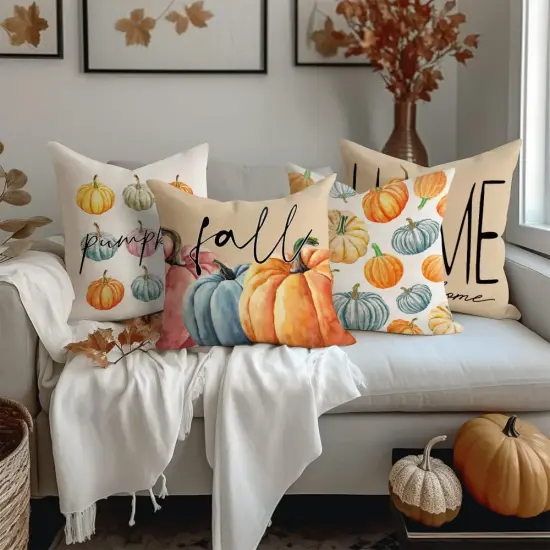 Fall Outdoor Throw Pillow Covers {2}