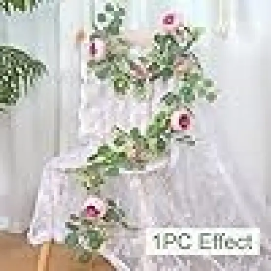 Rose Vine Faux Floral Garland for Wedding {2}