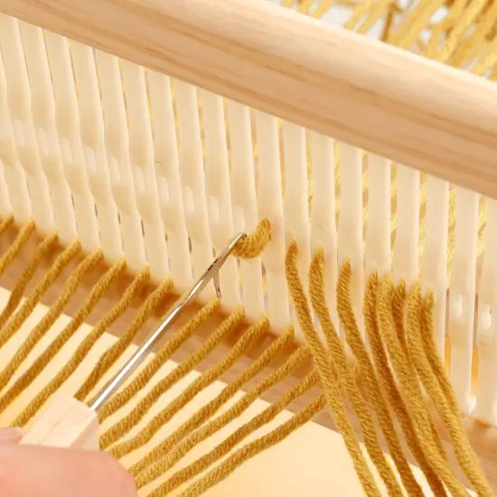 12 Inches Rigid Heddle Loom, Weaving Loom Kit with Shed Stick {4}