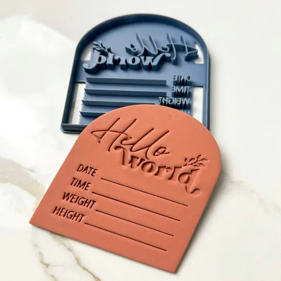 Hello World Arch | Disk Clay Cutters {1}