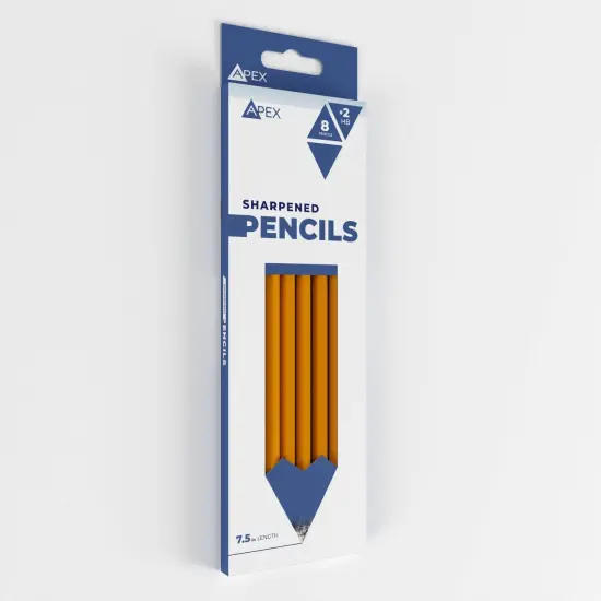 #2 Pencils Yellow Pre-Sharpened &ndash; 8 Count &ndash; 96 Packs {3}