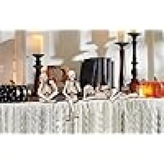 Halloween Skeleton Statue Set - Plastic Resin Figurine {4}