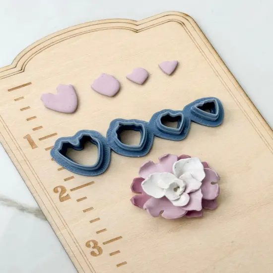 ORGANIC PETAL PUNCH CLAY CUTTER SET {1}